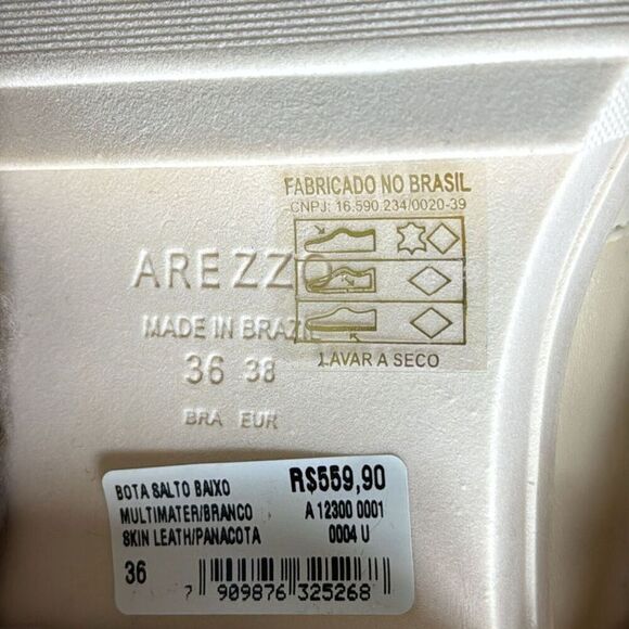 (Z3) AREZZO, PANACOTA Women's Leather Lug Sole‎ Ankle Boots US Size 38/7.5 - Picture 10 of 11